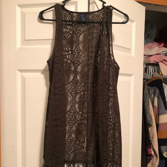 Tank top cardigan with fringe - Picture 1 of 3